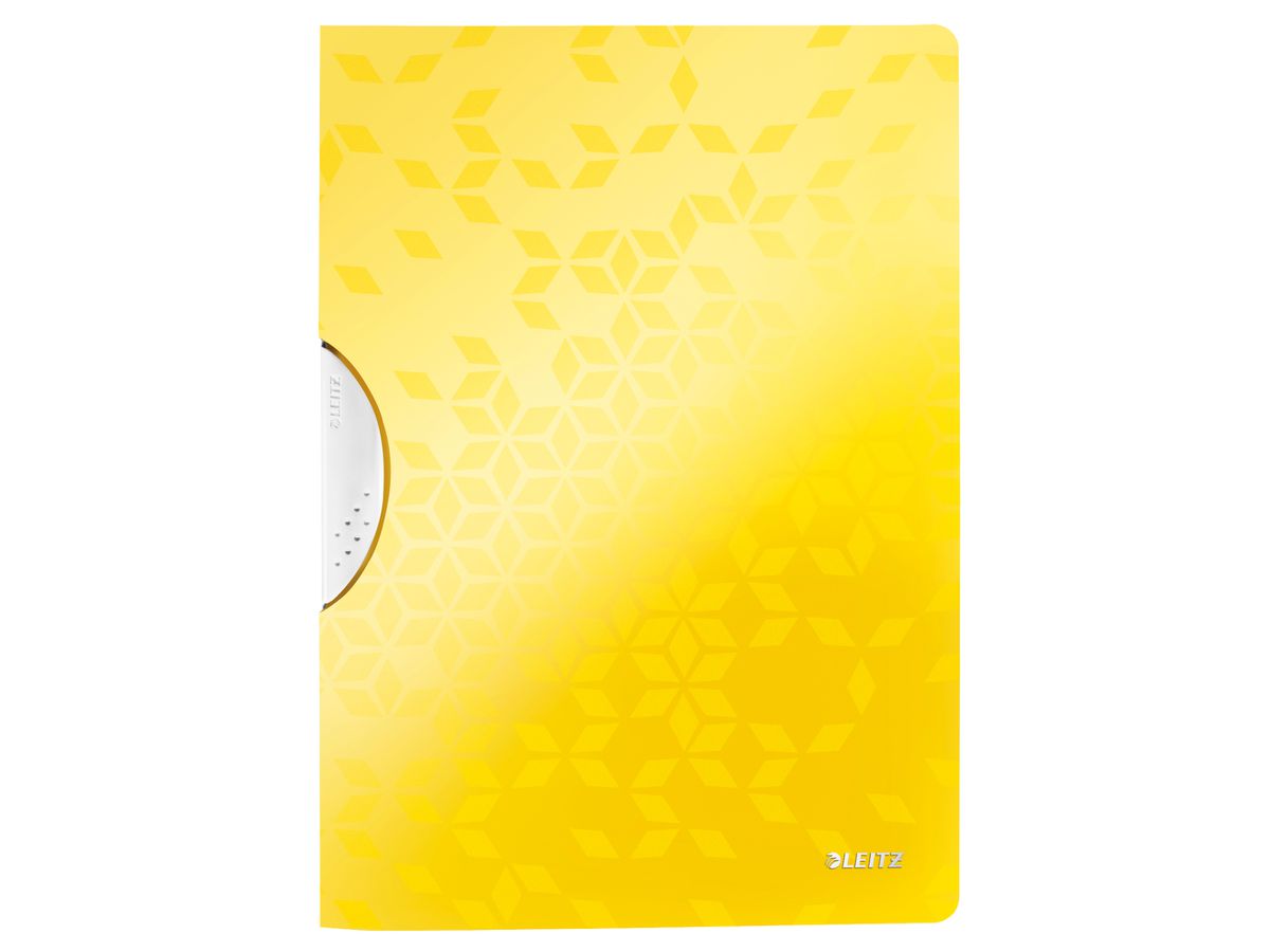 LEITZ Fermeture à pince WOW A4 4185-00-16 jaune 30 flls. (4002432120680)