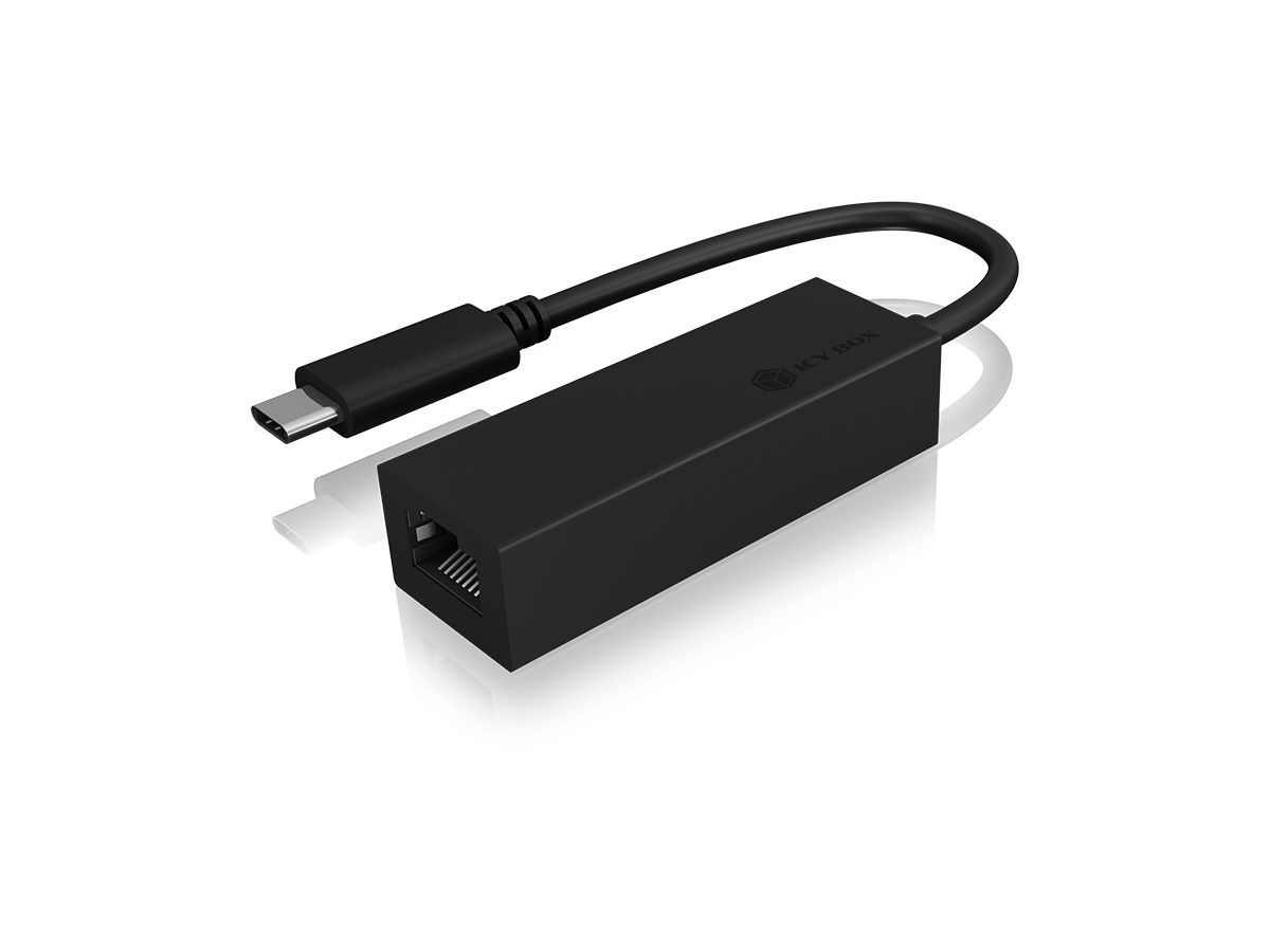 ICY BOX USB-C zu Gigabit LAN Adapter IB-LAN100-C3 USB 3.0 (4250078171621)