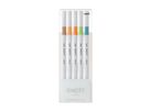 UNI-BALL Fineliner Emott 0.4mm PEM-SY_5C_NO.6 nature 5 Stück (4902778248331)