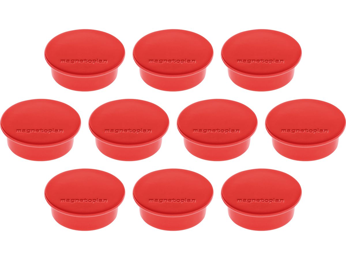 MAGNETOPLAN Magnet Discofix Color 40mm 1662006 rot, ca. 2.2 kg 10 Stk. (4013695010861)