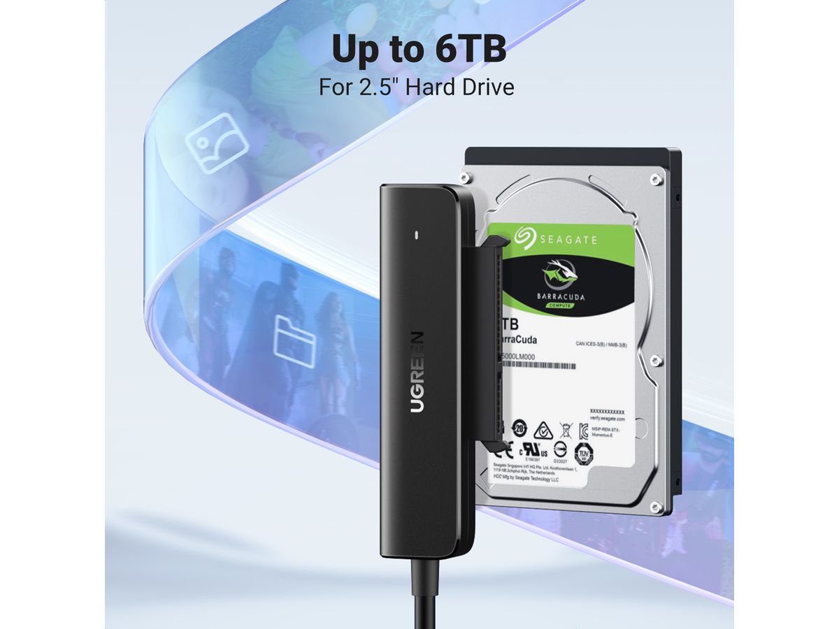 UGREEN SATA Converter 70610 USB-C 3.0 to 2.5 (BB) (6957303876105)