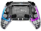 DELTACO Wireless Controller PS4 GAM-139-T Transparent (7333048060839)