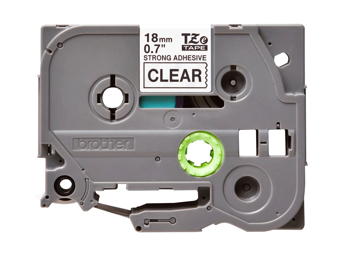 PTOUCH Nastro, strong/adh.nero/chiaro TZe-S141 PT-2460 18 mm (4977766692144)