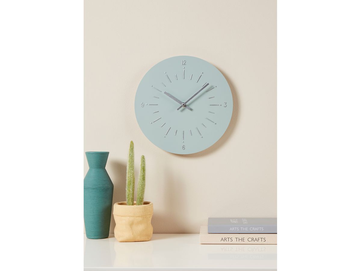 EGLO Wanduhr Takahagi 30cm 425511 mint/silber (9008606267477)