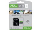 PNY micro-SDXC Elite 256GB P-SDU256V11100EL-GE UHS-I U1/A1(V10)& SD adapter (0751492625713)