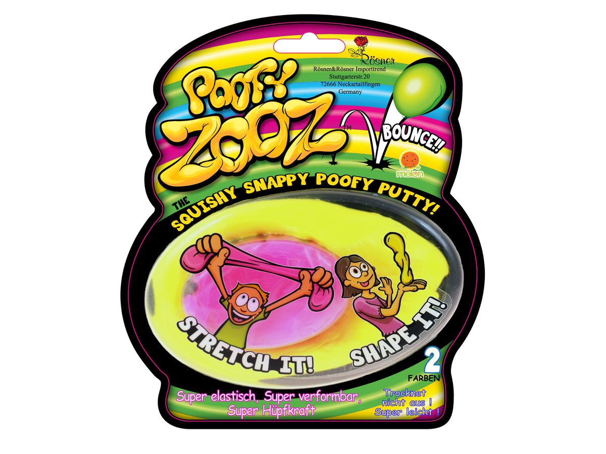 ROOST Poofy Zooz 8008 150x50x180mm ass. (4105560080083)