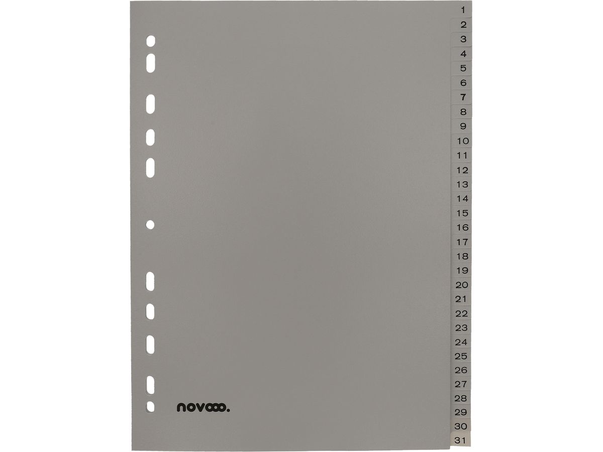 NOVOOO Répertoires PP A4 40943 gris 1-31 (9010729031934)