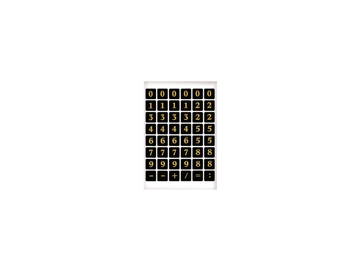 HERMA Foglio 13×13mm 4131 oro, 1-9 2 pezzi (4008705041317)