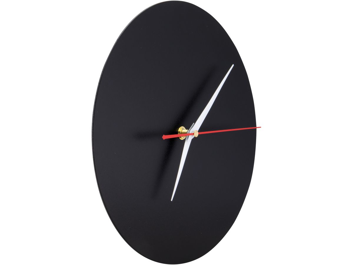 SECURIT Wanduhr SILHOUETTE FB-CLOCK schwarz, beschreibbar (8719075283745)