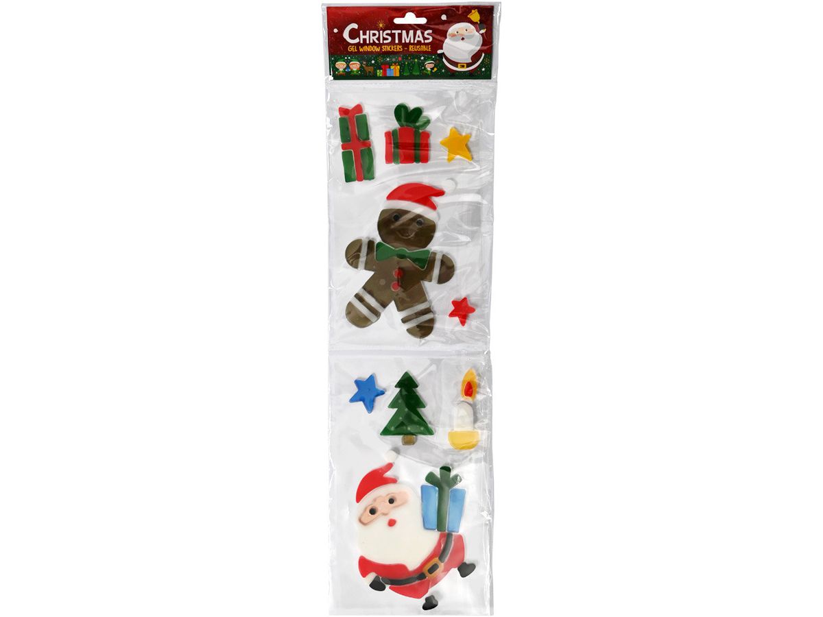 ROOST Gel-Fensteraufkleber ST804 Weihnachten 4 Stück assortiert (8711851804014)