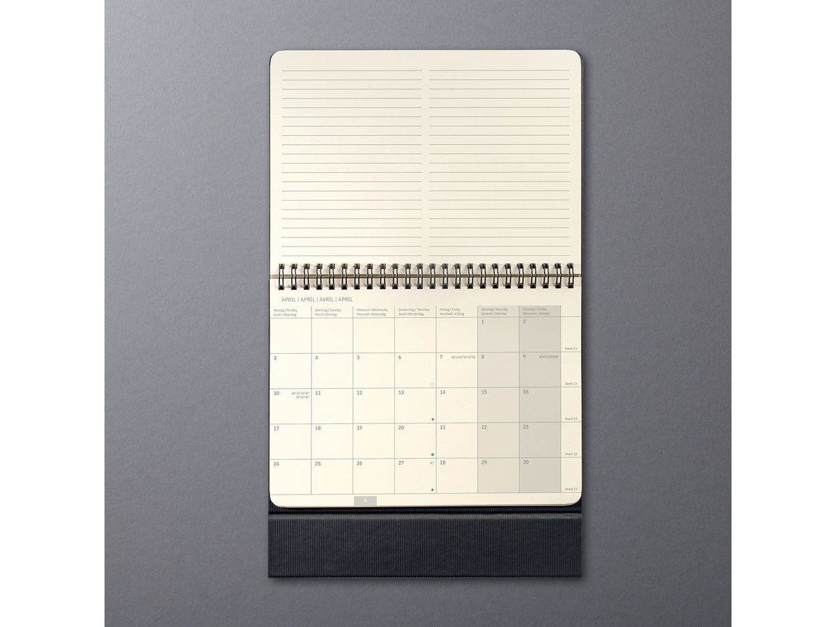 CONCEPTUM Tischkalender 2026 C2681 1M/1S schwarz 21.3x22cm (4004360771798)
