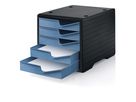 STYRO Styroswingbox 275-8430.369 sz/taubenblau 5 Schubladen (7612176079310)