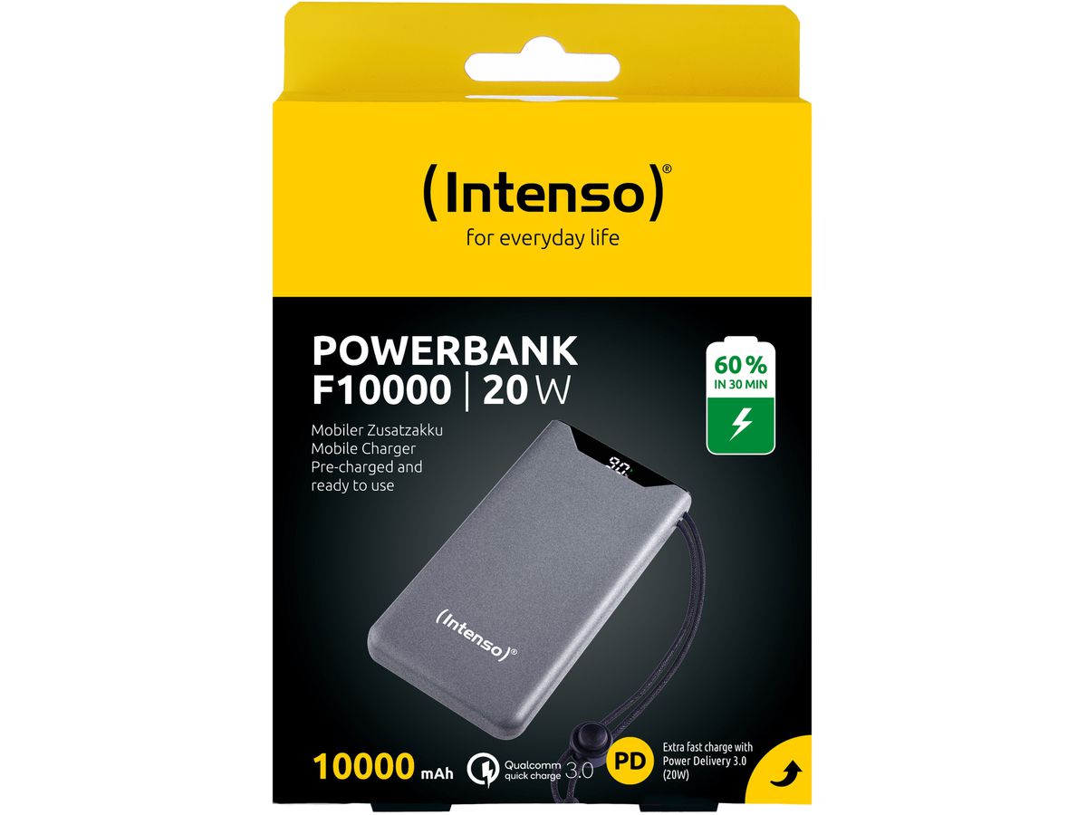 INTENSO Power Bank F10000 Grey 7332034 10000 mAh (4034303034192)