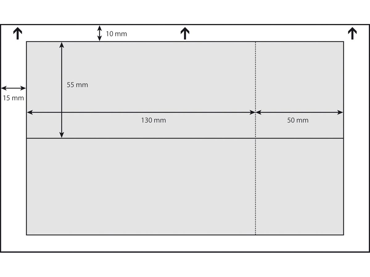 SIGEL Eintrittskarten, Abriss weiss LP714 3C,225g,180x55mm,100ST=20BL (4004360827051)