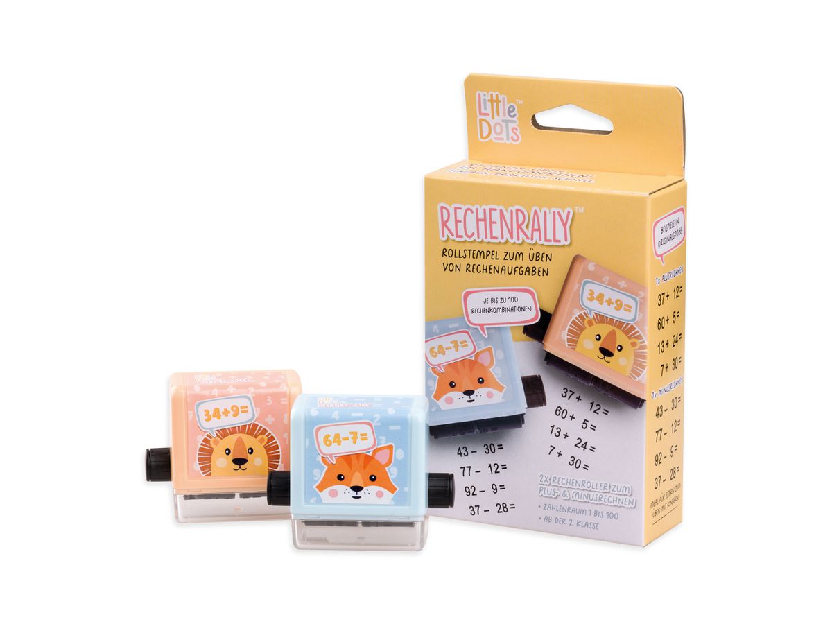 LITTLE DOTS Rally di calcolo timbri rullo 160ROLLSTEMP Meno & Piu calcolare, Numeri (9010835137131)