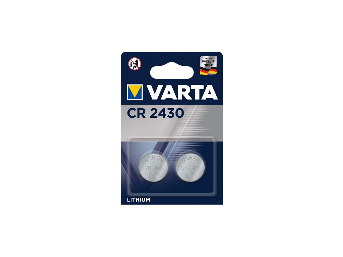VARTA Knopfzellenbatterie 6430101402 CR2430 2 Stück (4008496747191)