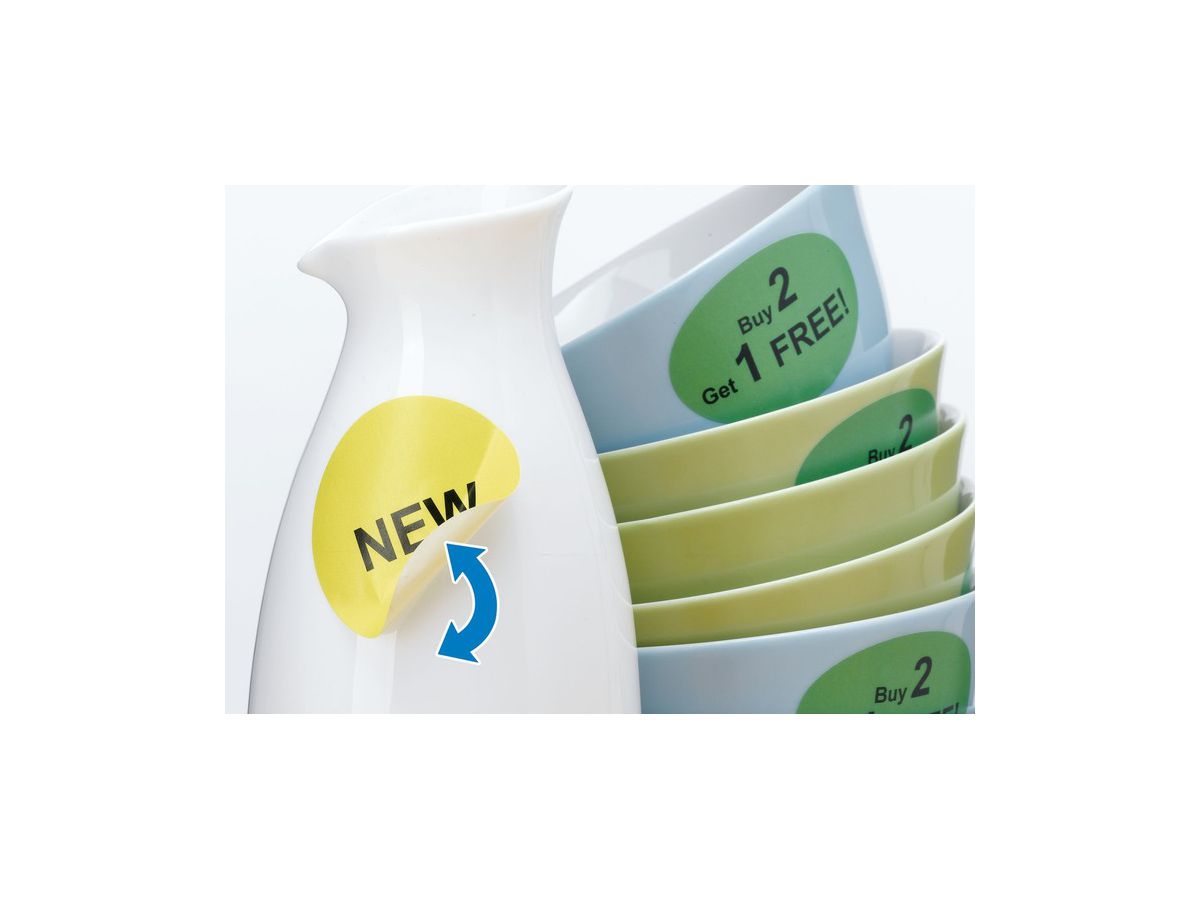 HERMA Rund-Etiketten 40mm 5066 weiss 600 St./25 Blatt (4008705050661)