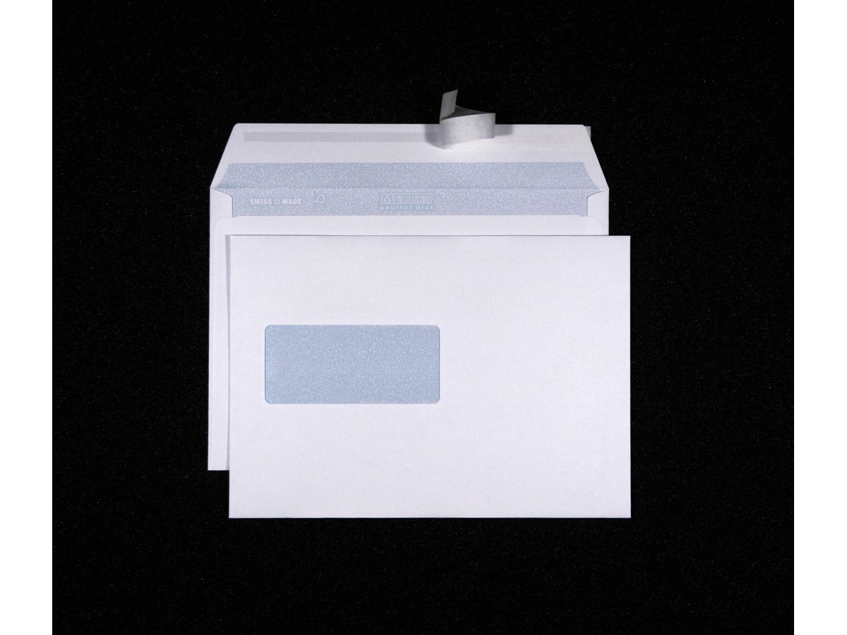 METTLER Couvert Fenster links C5 8065-100S100 100g,hochweiss,Kleber 100 Stk. (7640126060170)