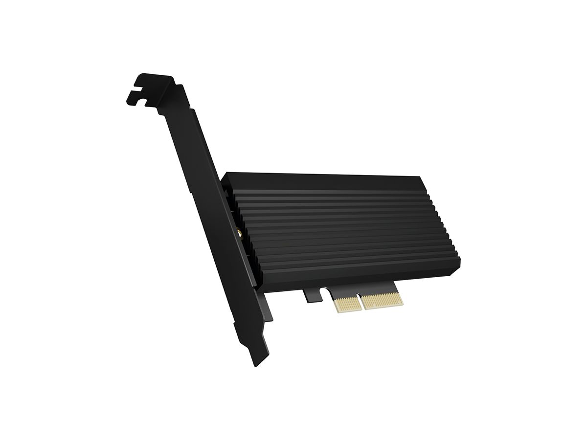 ICY BOX PCIe Karte mit KK, M.2 NVMe IB-PCI208-HS SSD zu PCIe 4.0 x4 (4250078171669)