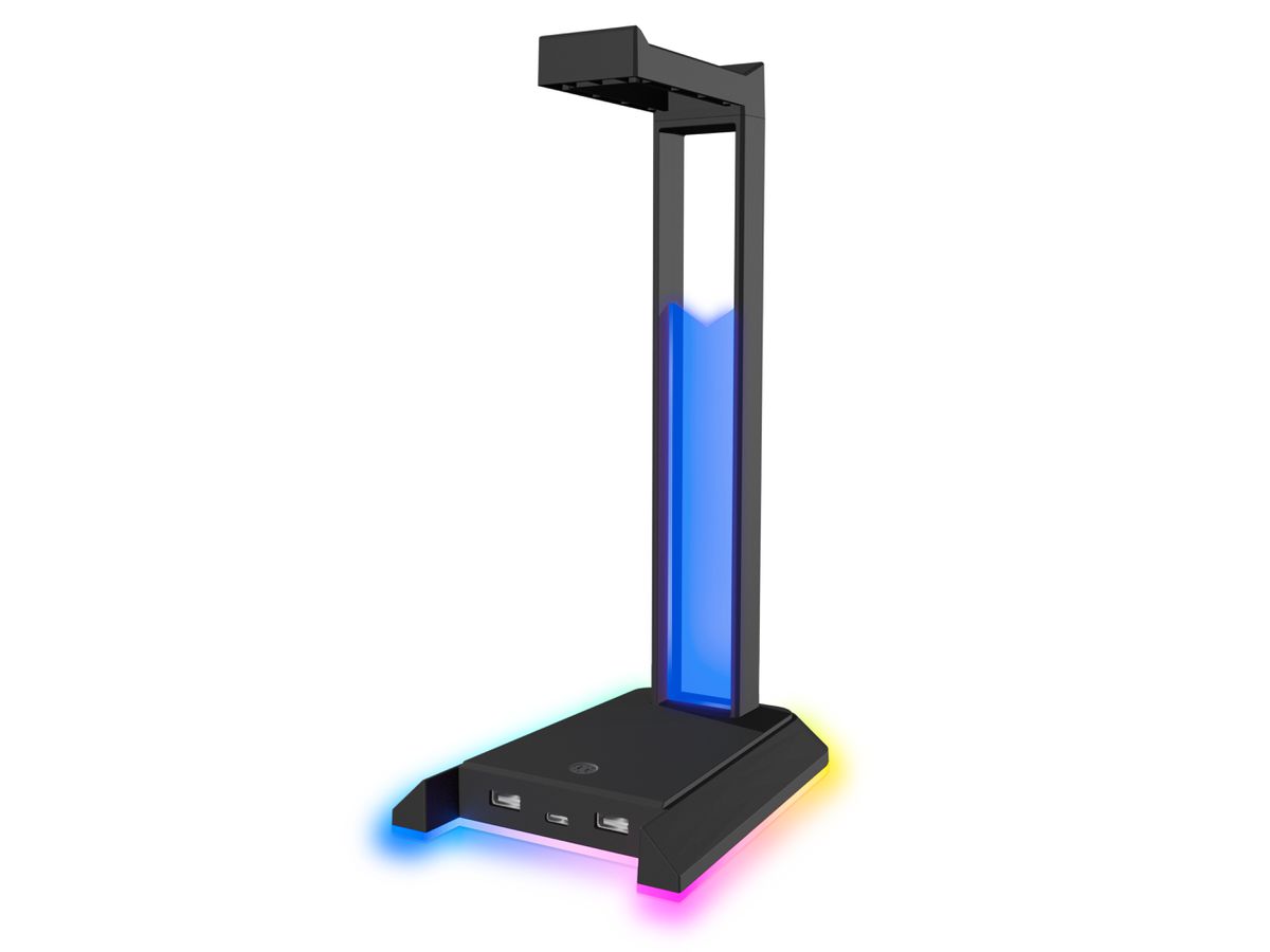 SPEEDLINK EXCELLO NX RGB Headset Stand SL-800911-BK USB 2.0 Hub, Black (4027301129892)