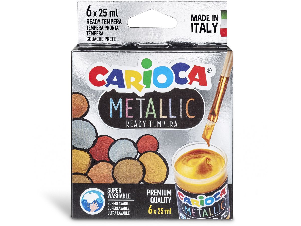 CARIOCA Tempera Metallic 6x25ml KO026 (8003511026004)