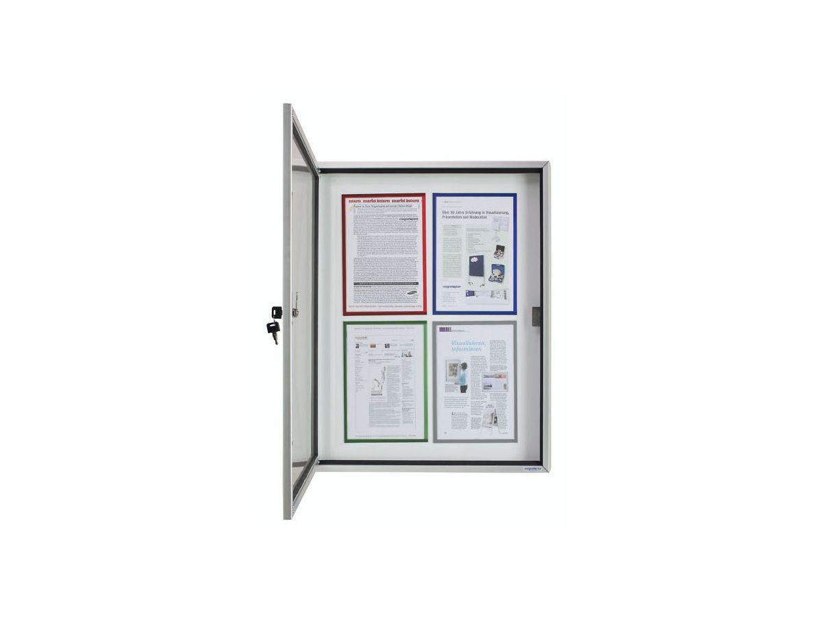 MAGNETOPLAN Vetrina CC 900x1125x65mm 1214200 Outdoor, magnetico 9x A4 (4013695036458)