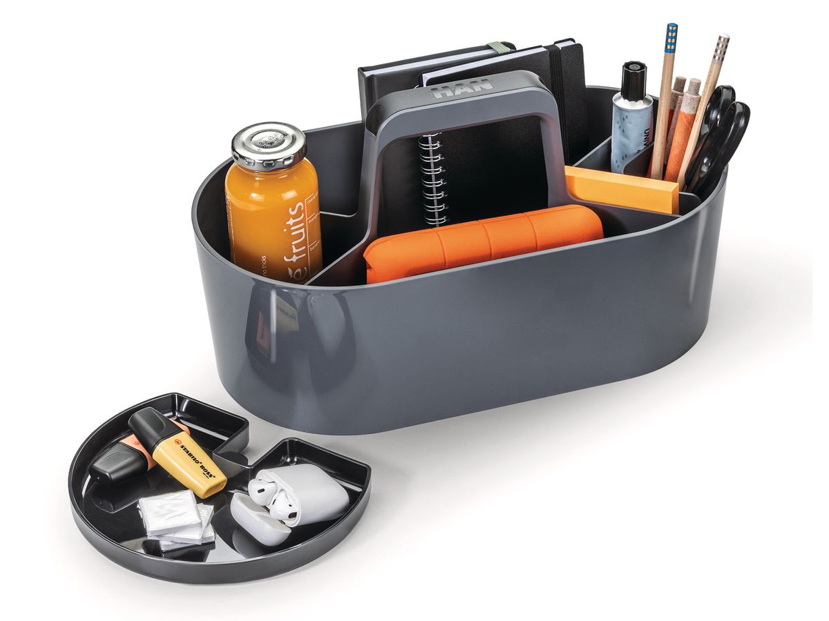 HAN Toolbox LOFT 12.25 mobil grau mit 4 Fächern (4012473120020)