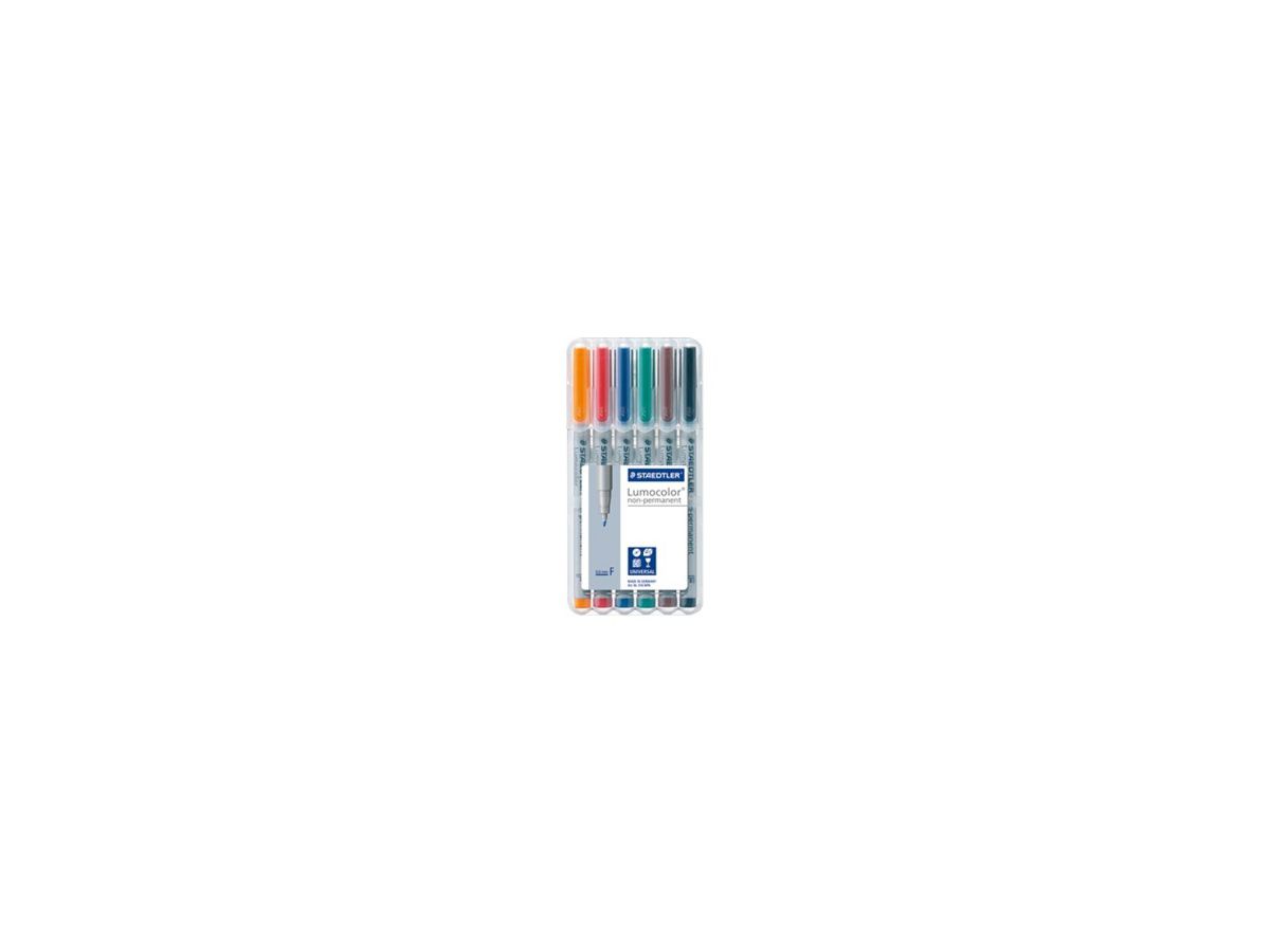 STAEDTLER Lumocolor non-perm. F 316-WP6 6 colori ass. (4007817323588)