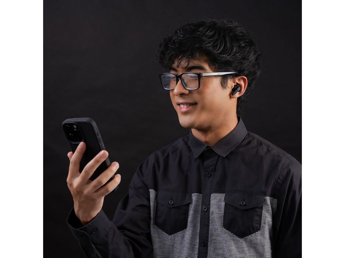 JLAB Go Pods ANC Earbuds IEUEBGOPODSRBLK124 True Wireless, Black (0810119073013)