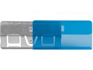 BIELLA Klarsichthülsen 60x30mm 27360205U blau 25 Stück (7611365219049)