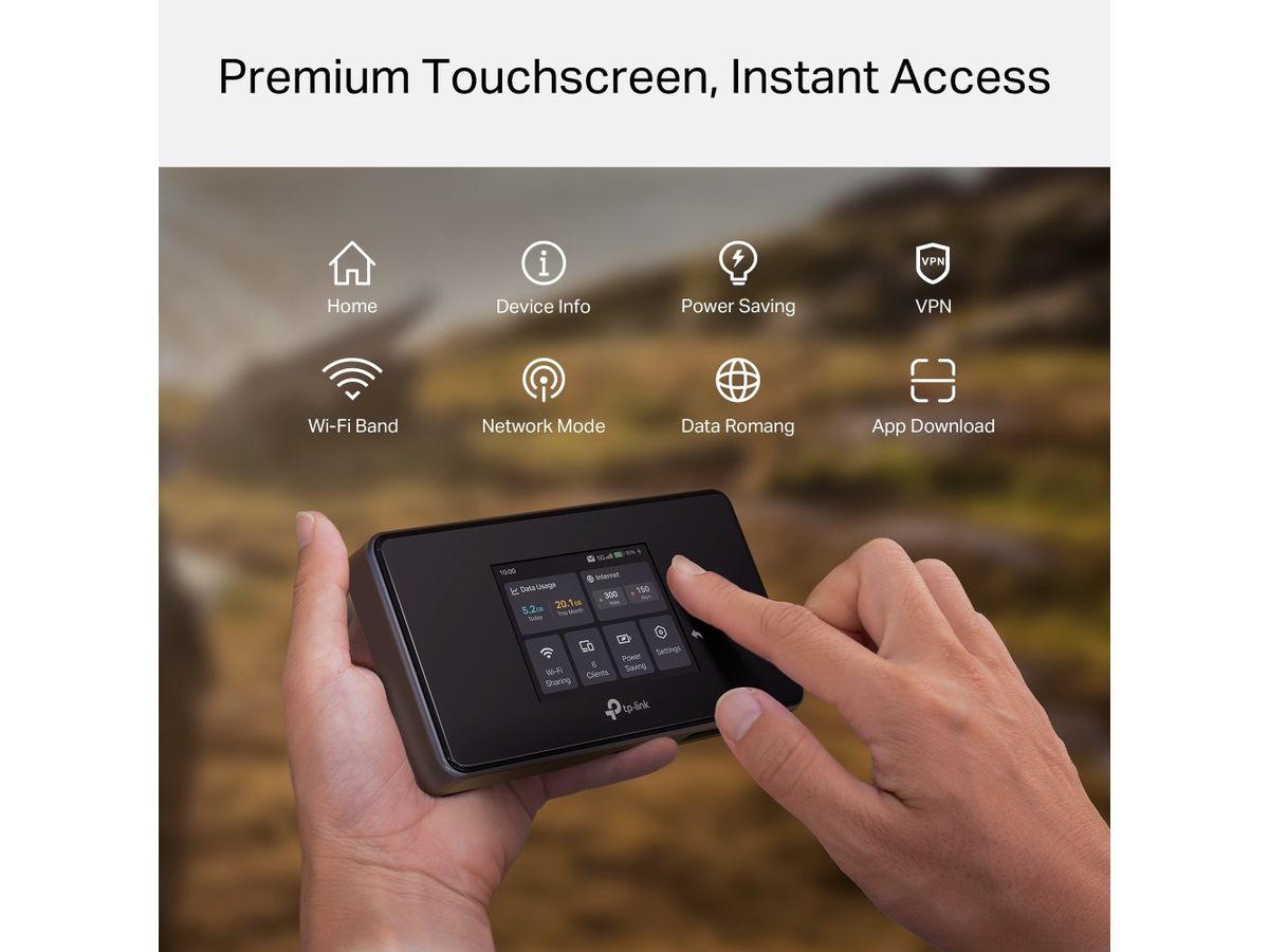 TP-LINK 5G Mobile WiFi Router M8550 2.4 inch Display, 1 GBLAN (1210002602938)