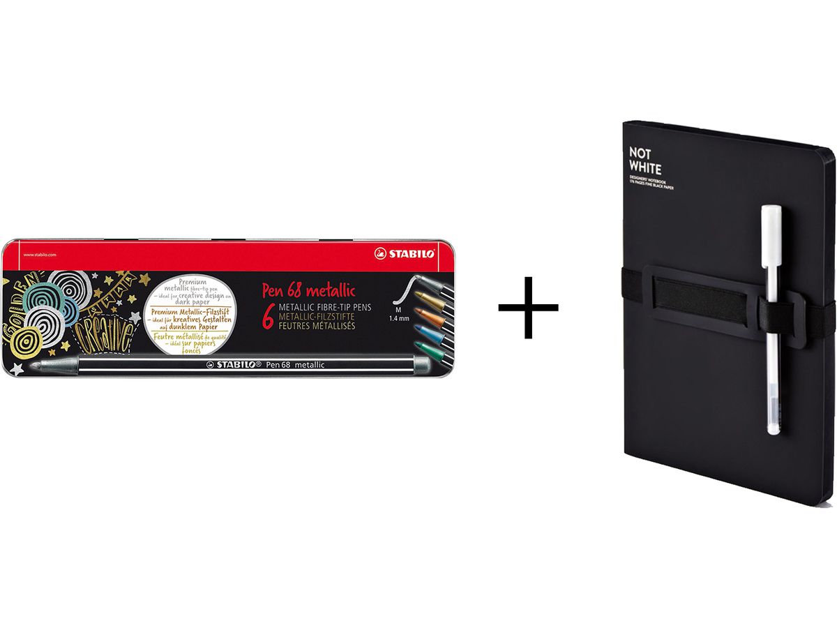 STABILO Fasermaler Pen 68 metallic 106883106 Nuuna Bundle (7640160332110)