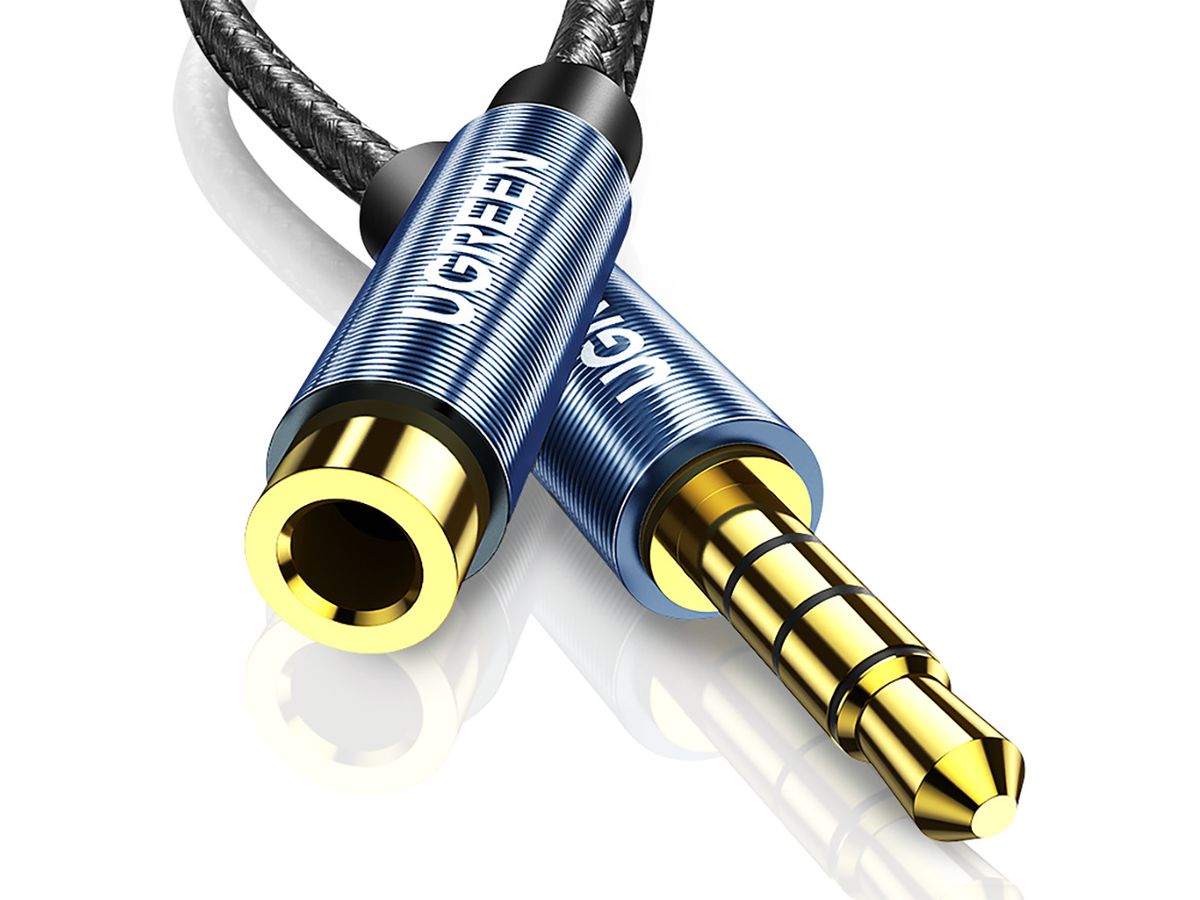 UGREEN Cable 3.5mm Male/3.5 Female 40675 Extension Braid 2m,(BB) (6957303846757)