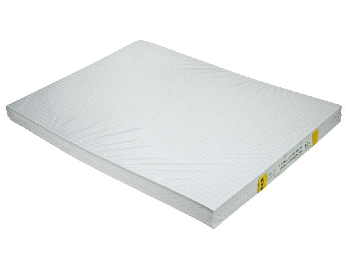 INGOLD-BIWA Zeichenpapier A4 04.05.14 150g, kariert 5mm 100 Blatt (7640128082170)