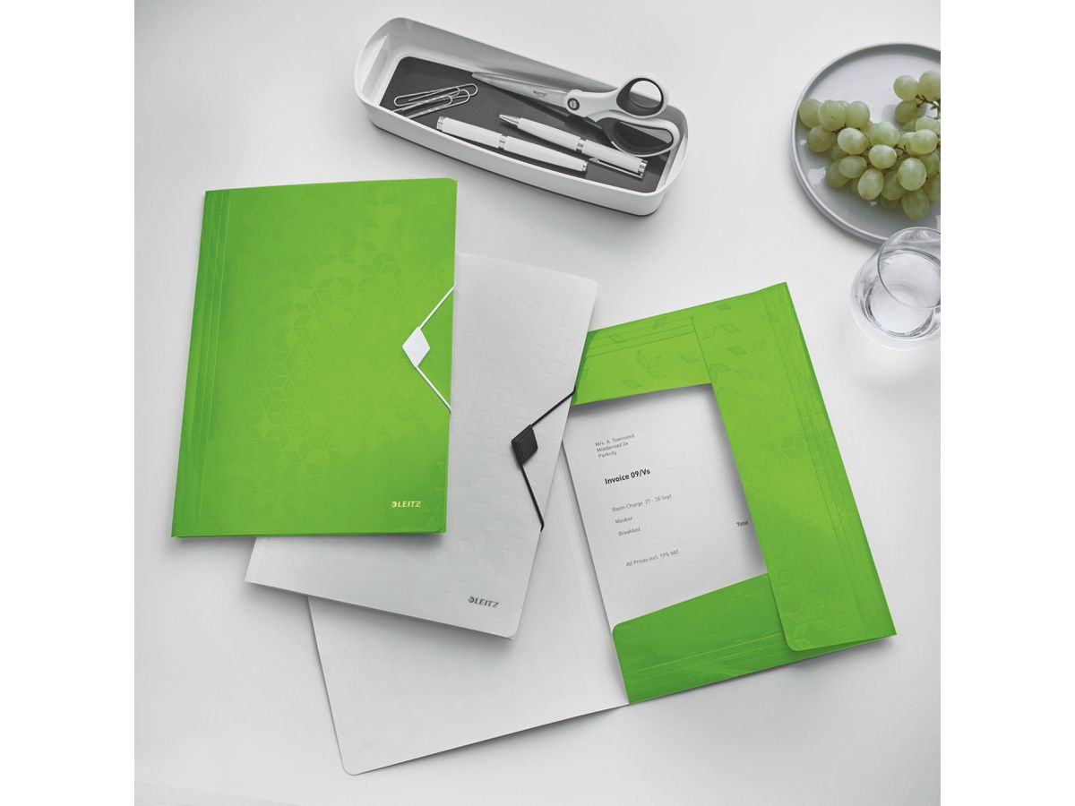 LEITZ Dossier de coll. WOW A4 45990054 vert 150 feuilles (4002432123346)