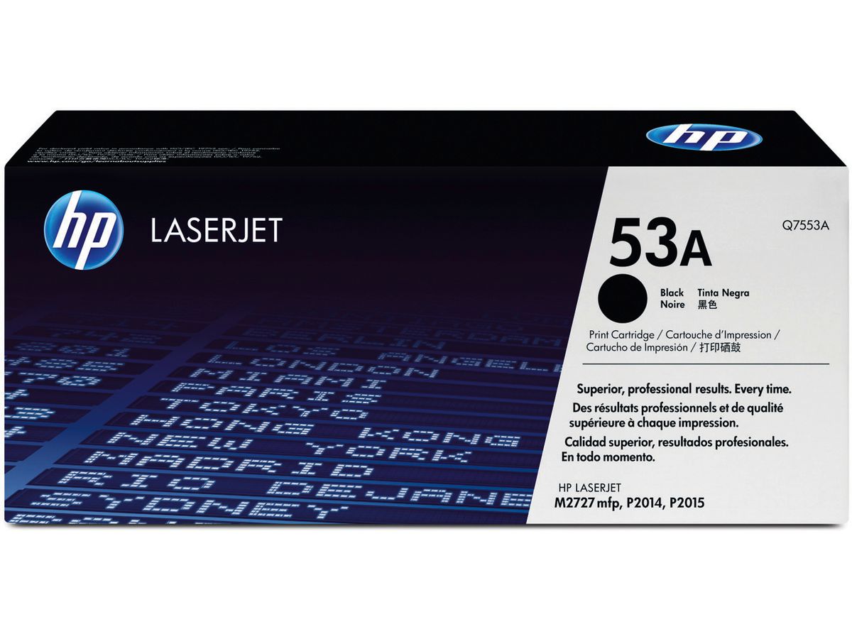 HP Modulo di toner 53A nero Q7553A LaserJet P2015 3000 pagine (0882780389267)