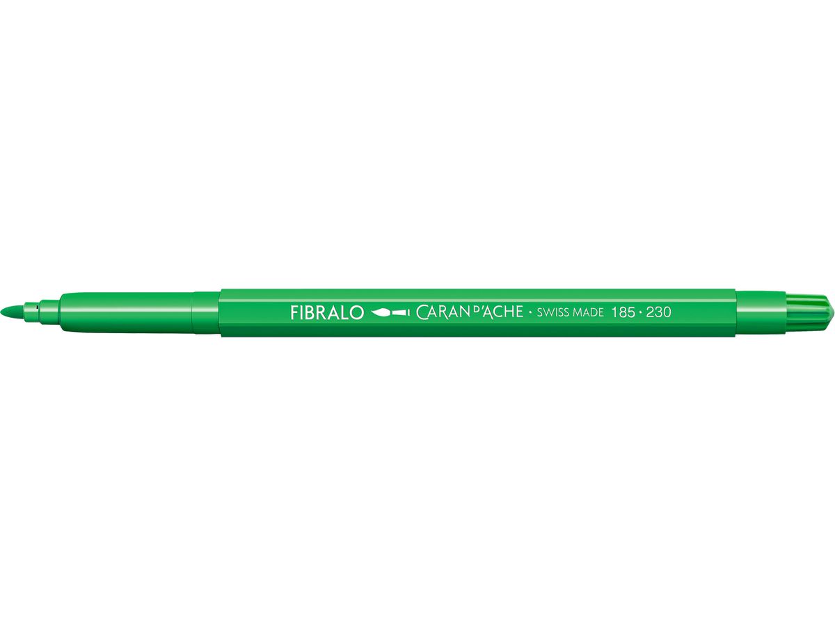 CARAN D'ACHE Stylo fibre Fibralo 185.230 jaune/vert (7610186341243)