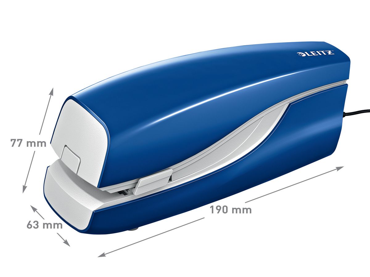 LEITZ Agrafeuse electron. NeXXt 5533 55330035 bleu 20 feuilles (4002432356034)