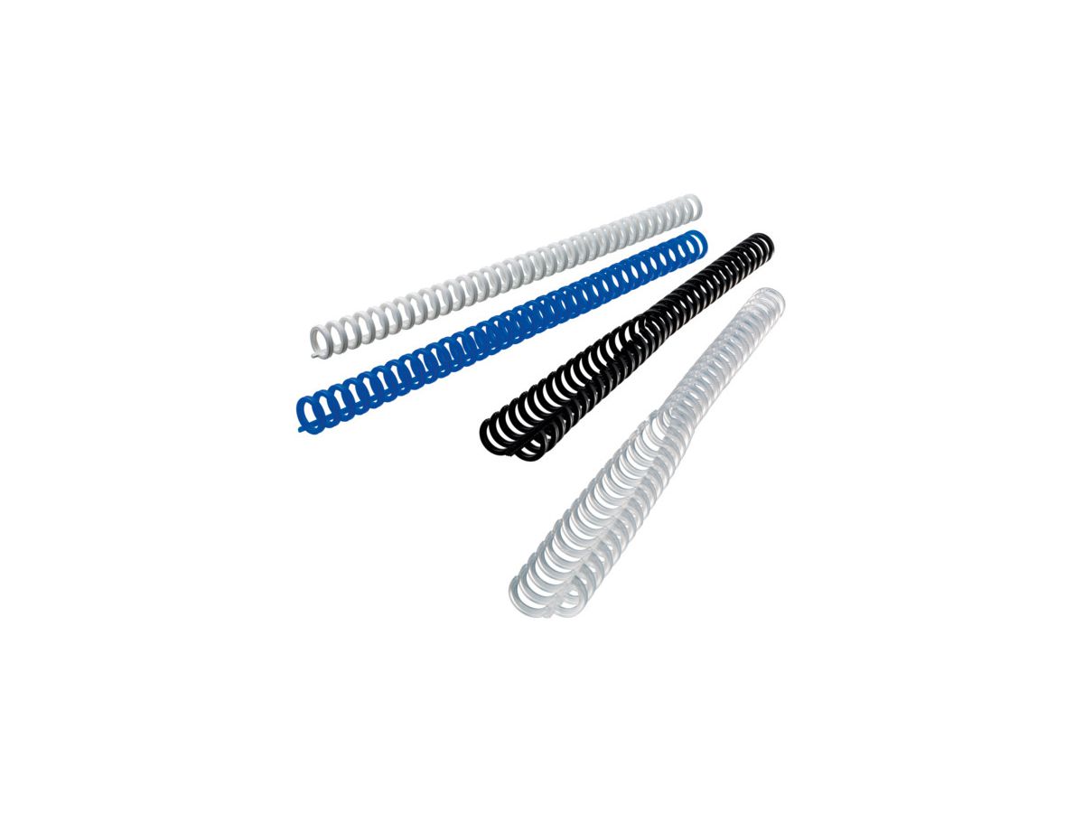 GBC Plastikbinderücken 12mm A4 388064E schwarz, 34 Ringe 50 Stück (5028252220200)