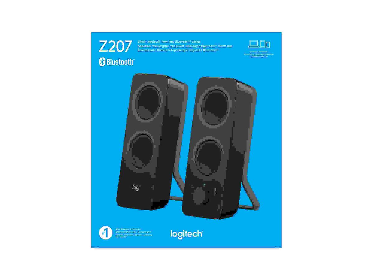 LOGITECH Z207 BT PC-Speakers 2.0 black 980-001295 (5099206075023)