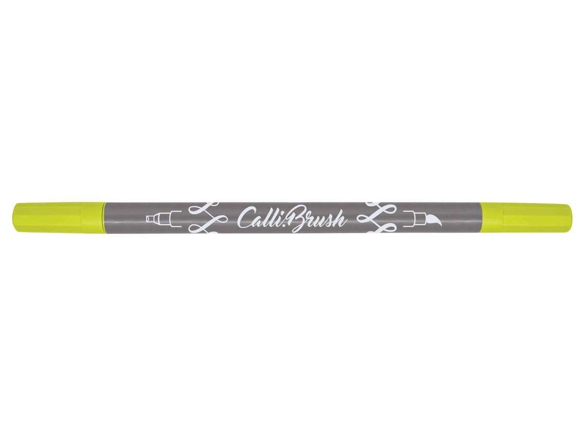 ONLINE Callibrush Pen Double Tip 2mm 19070/6 Lime (4014421190703)