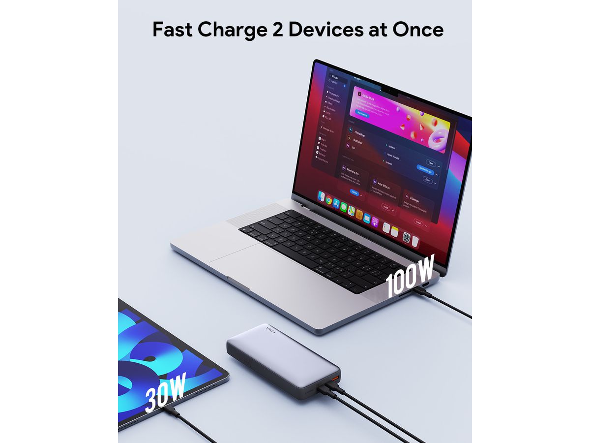 AUKEY SprintX 20000mAh Powerbank PB-Y43P 130W PD, Black (0689323787838)