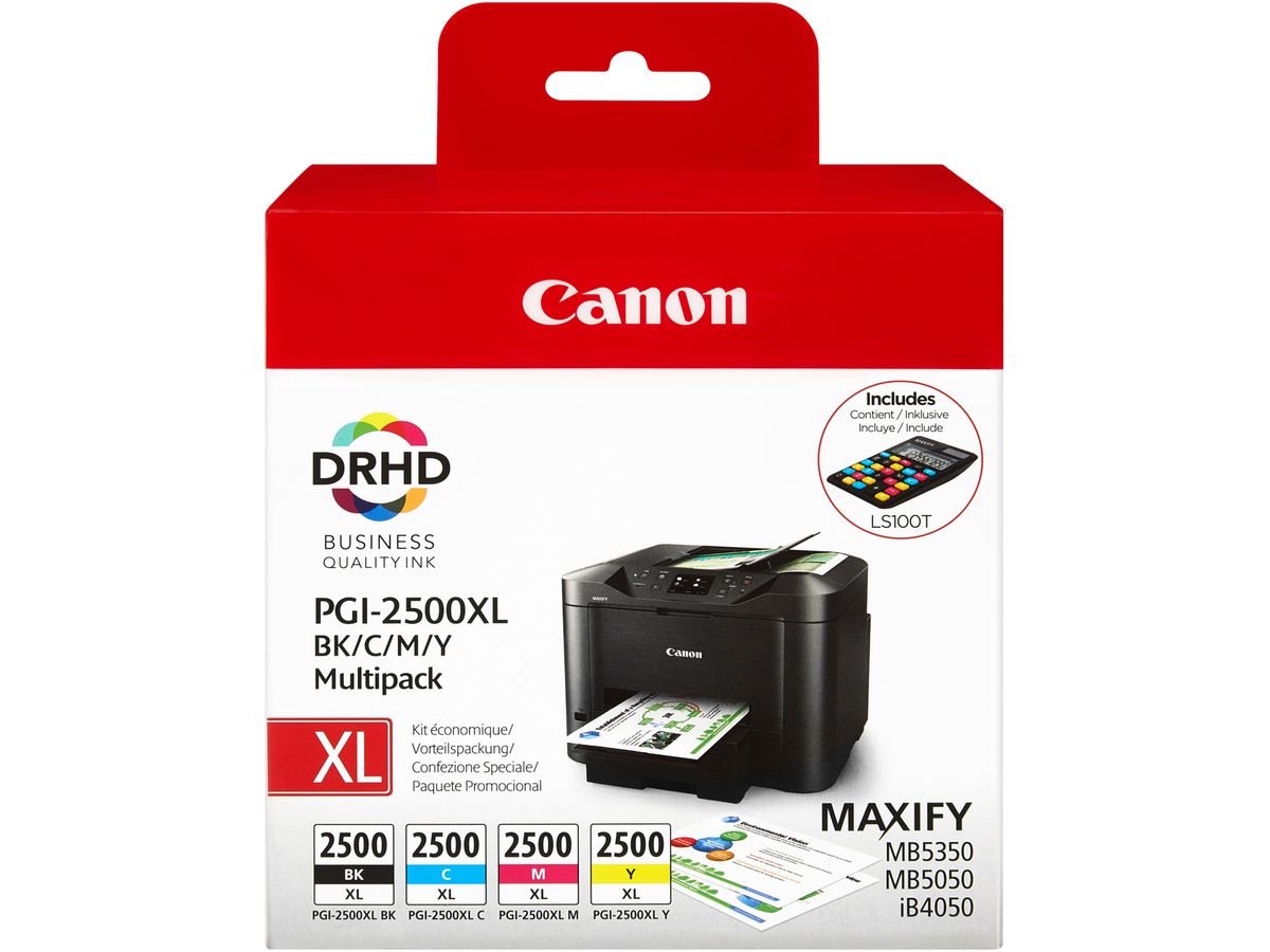CANON Multipack Tinte XL BKCMY PGI-2500XL MAXIFY MB5050/5350 128.8ml (8714574679006)