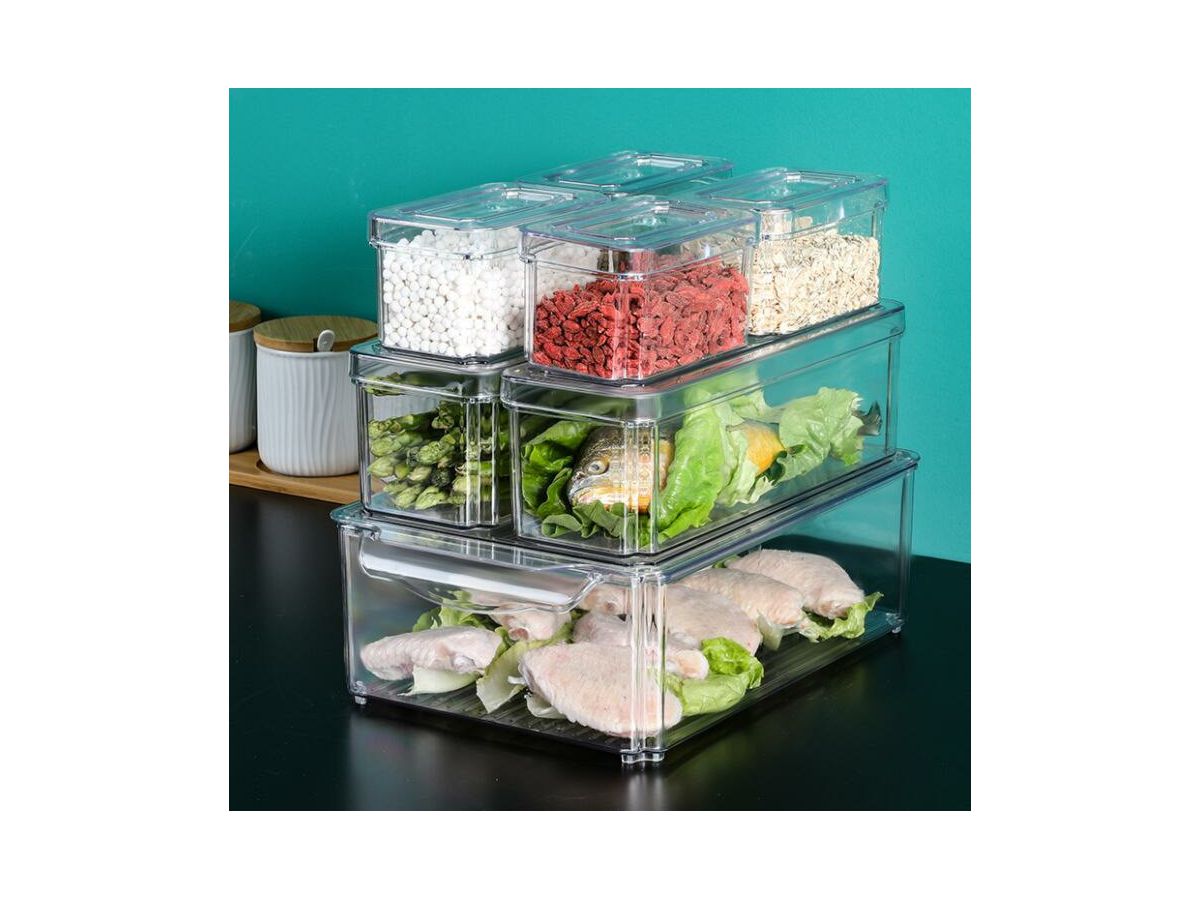 NORDIC Q Fridge/Pantry storage set 2360037 Transparent, 7 pcs. (5706470145627)