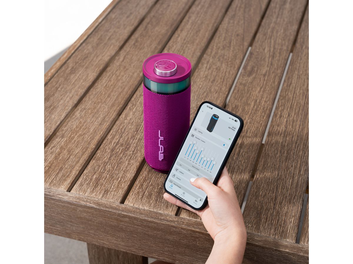 JLAB GO Party Portable Speaker IEUSBGORMUL82 Wireless, Mulberry (0810119074263)