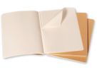 MOLESKINE Notizheft Cahier XL 25x19cm 705045 liniert, natur 3 Stück (9788883705045)