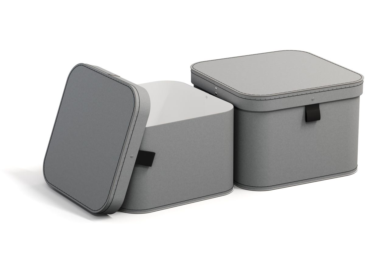 BIGSO BOX OF SWEDEN Scatola portaoggetti Ludvig 746254133FL0 grigio 2er-Set (7330061084170)