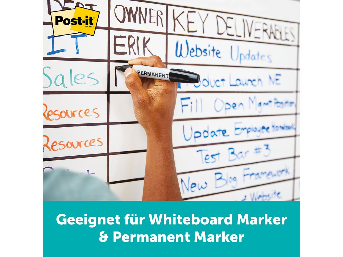 POST-IT Flex Write Surface Folie FWS6X4 weiss 120x180cm (0638060276600)