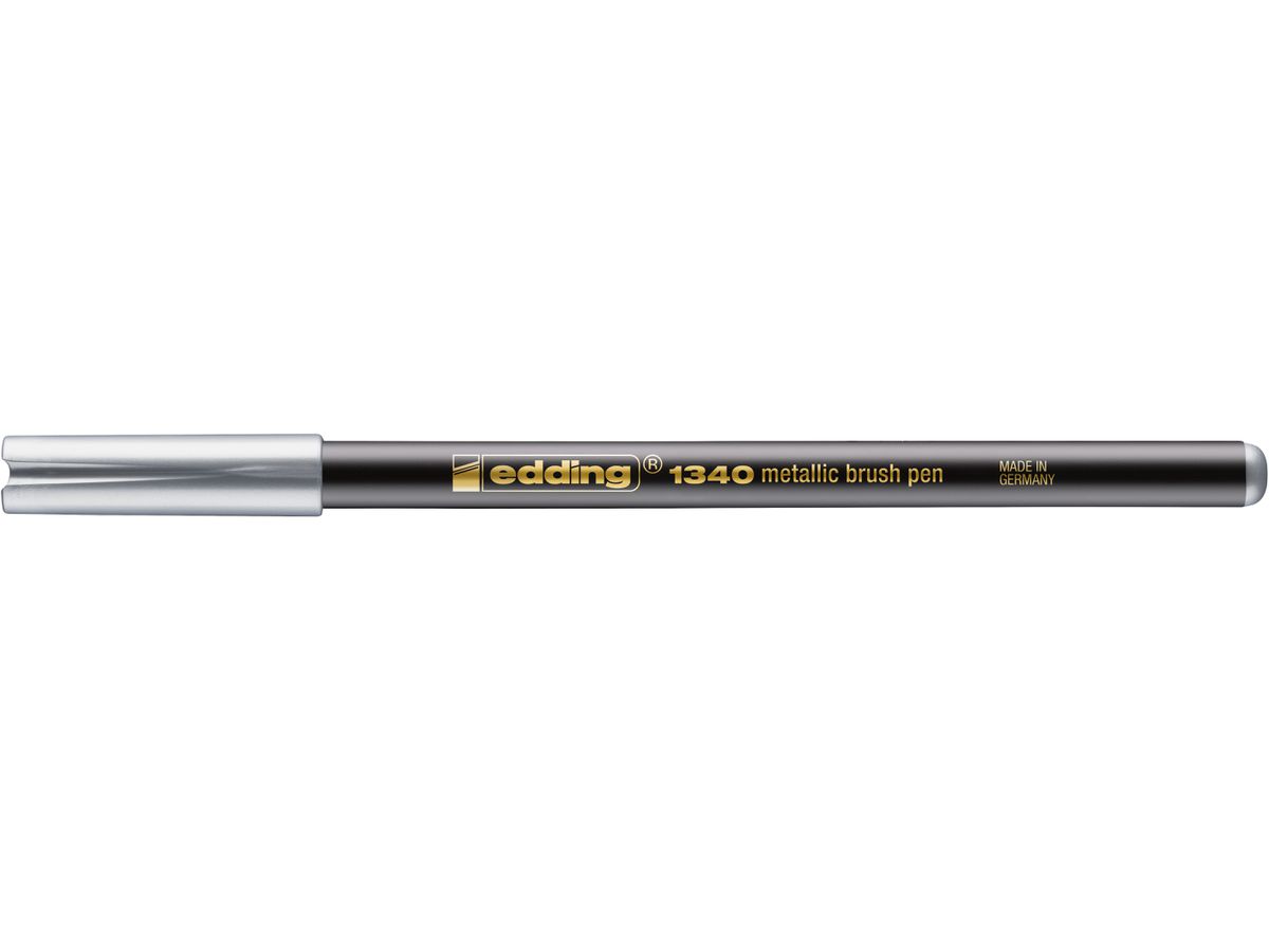 EDDING Brushpen 1340 004723-054 Metallic argento (4057305046338)