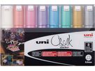 UNI-BALL Chalk Marker 8mm PWE-8K METALLIC 8C 8 Stück ass. (4902778256466)